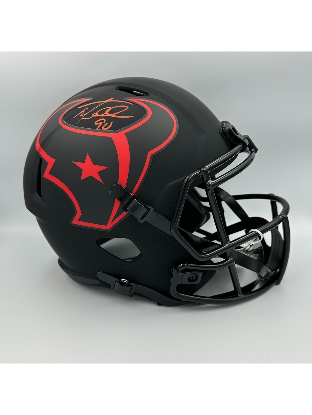 Mario Williams Signed Houston Texans Eclipse Full-Size Helmet Radtke COA NFL